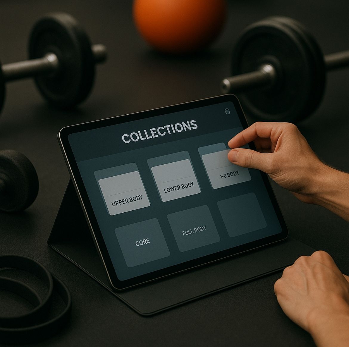 App example — Training Log screen